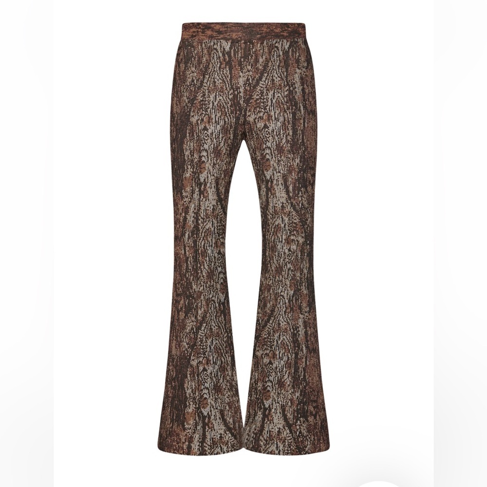 Rosetta Getty pull-on cropped flare - woodgrain